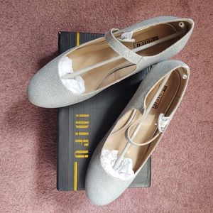 IDIFU Women's Candy Dress Mary Jane Shoes Low Block Heels Closed Round Toe